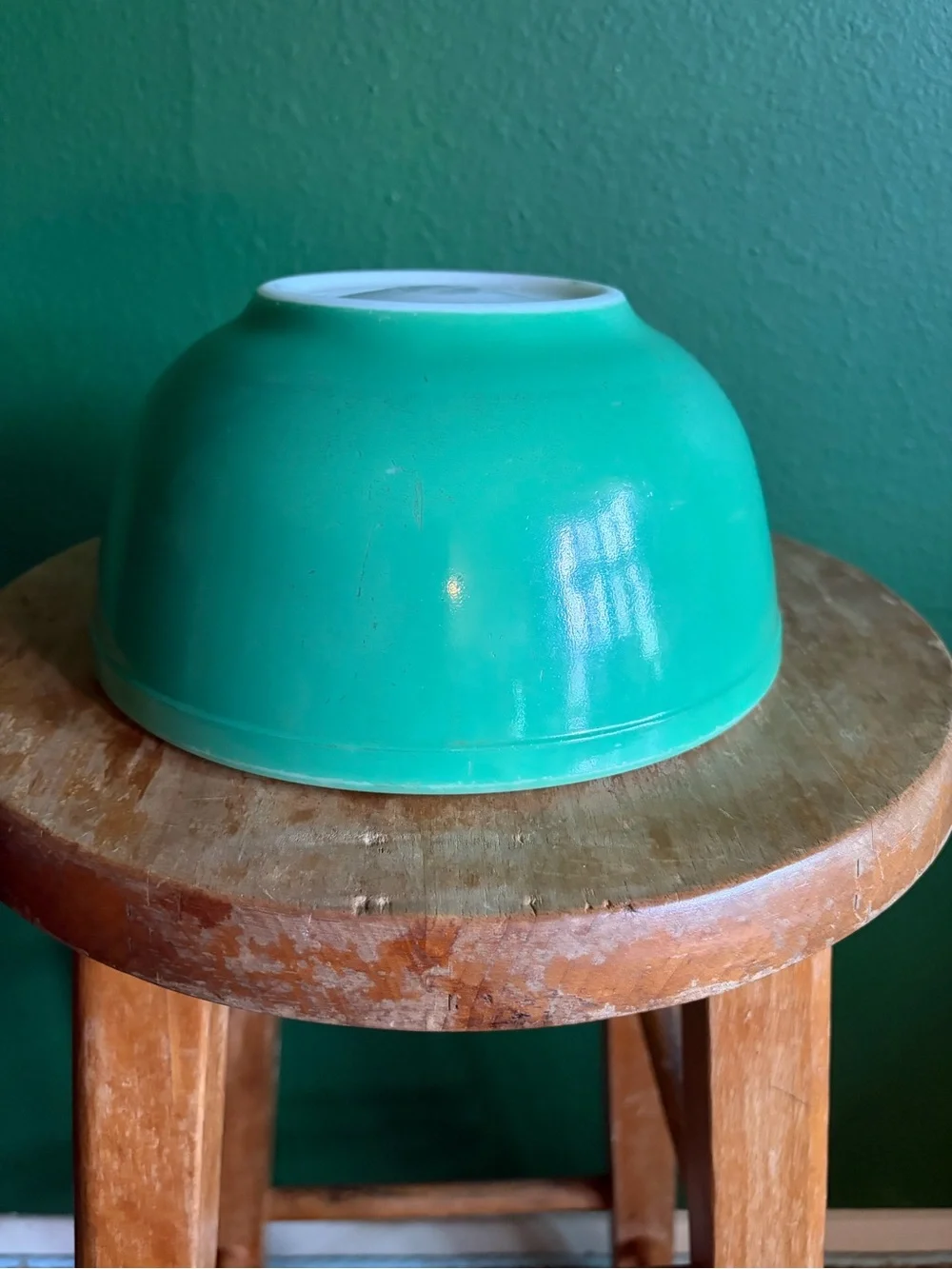 Vintage Pyrex 403 Nesting Bowl in Primary Green